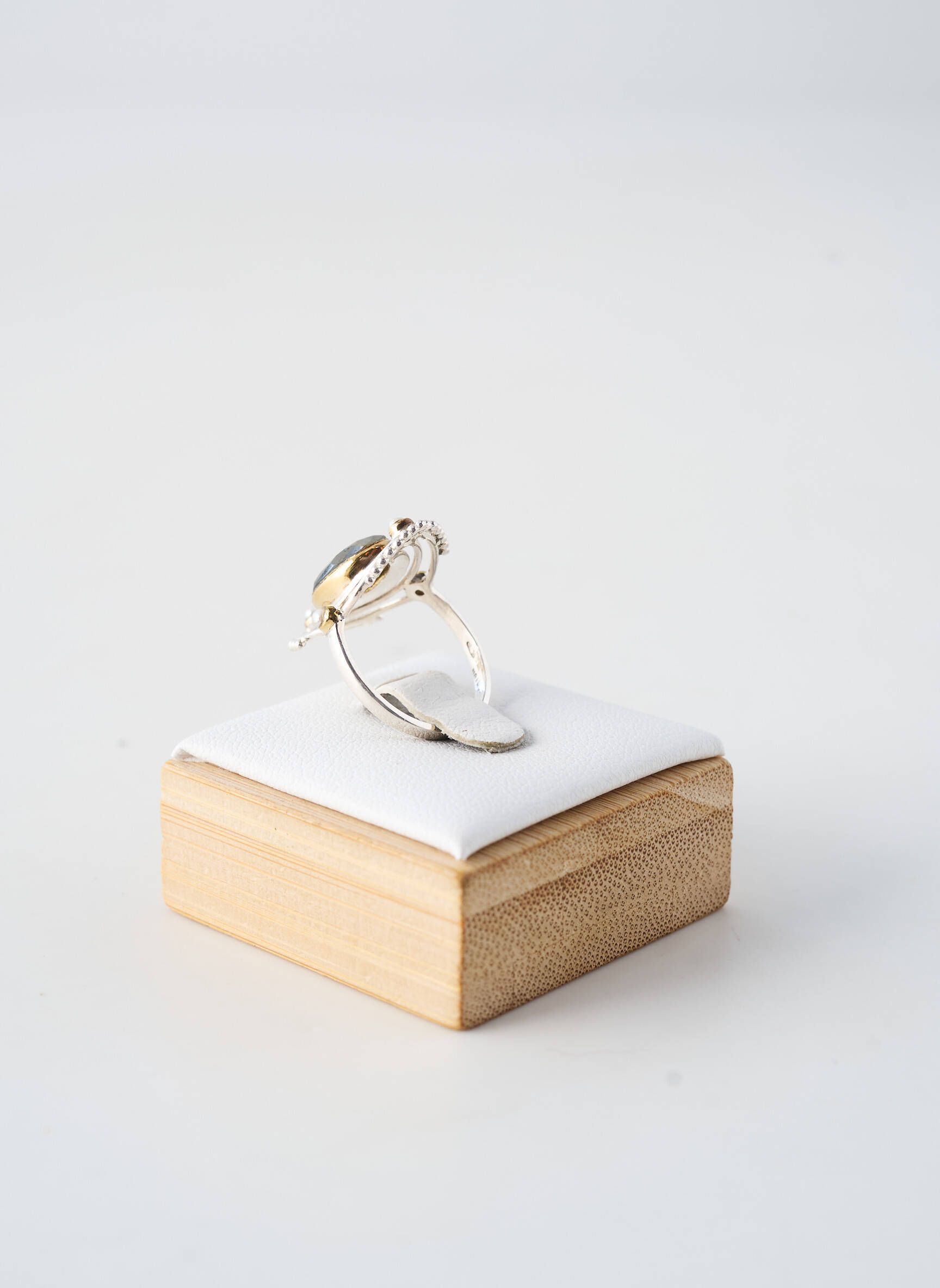 Bague ornement pierre gris CANYON femme