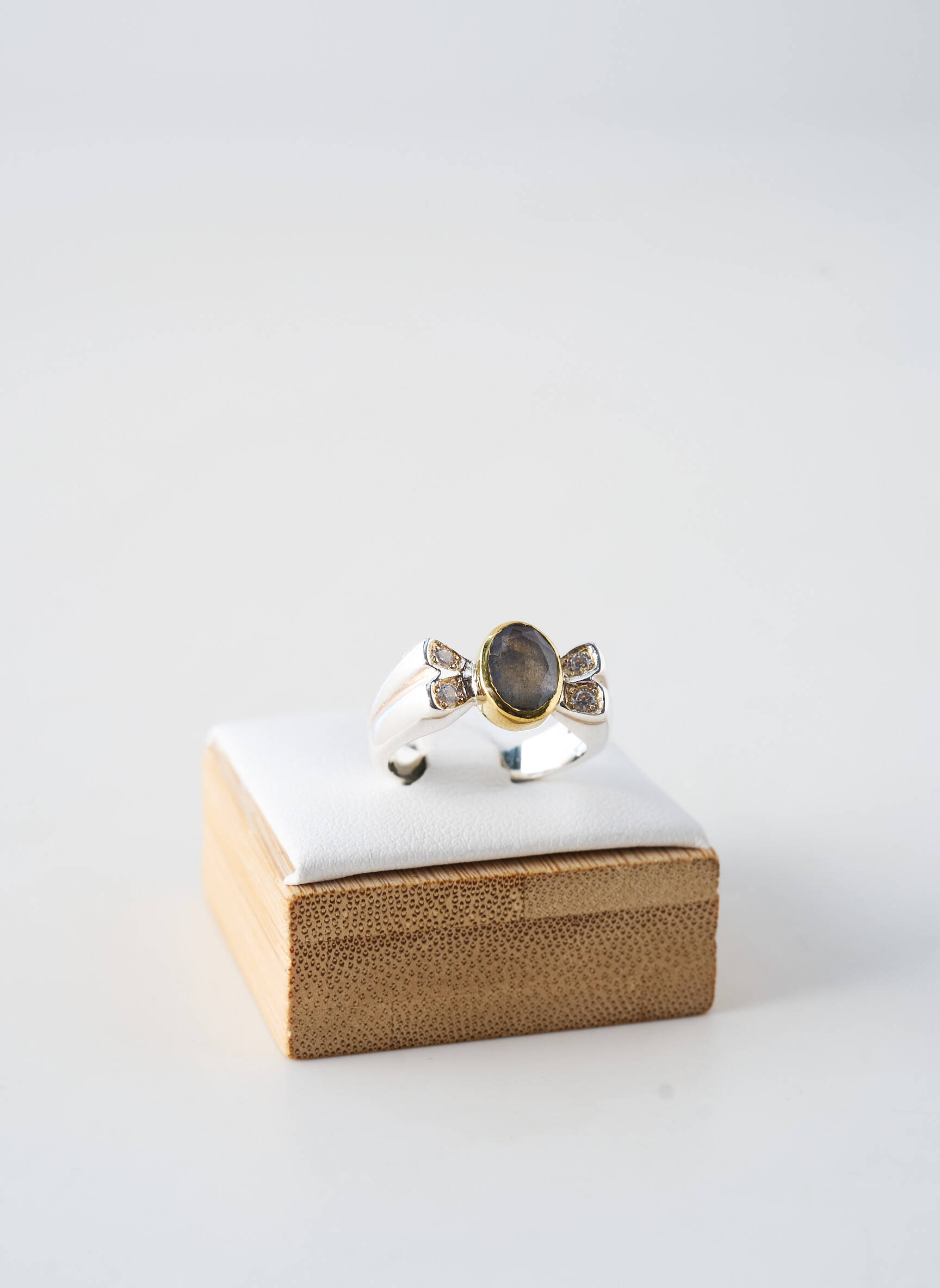 Bague ornement pierre bleu CANYON femme