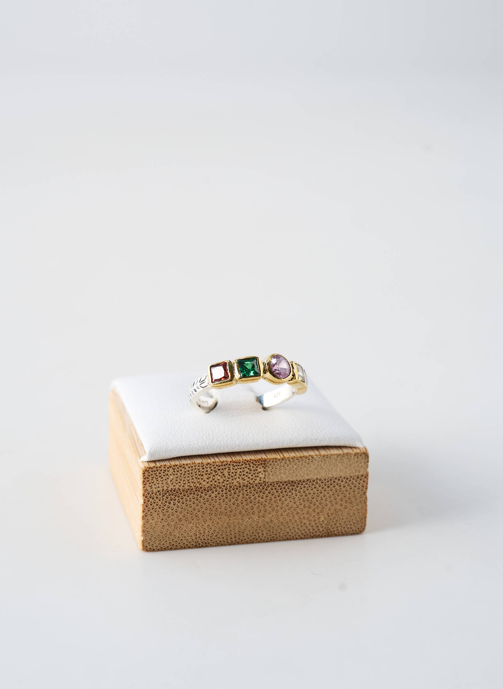 Bague ornement pierre rose CANYON femme