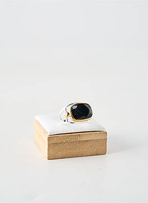 Bague ornement pierre noir CANYON femme