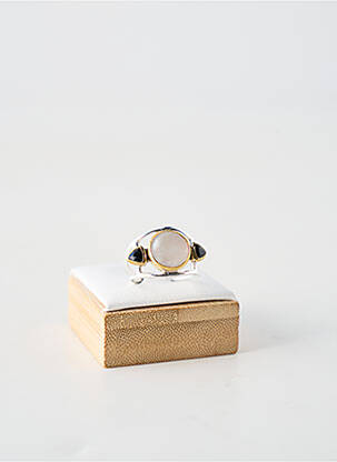 Bague ornement pierre blanc CANYON femme