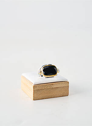 Bague ornement pierre noir CANYON femme