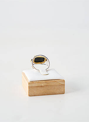 Bague ornement pierre noir CANYON femme