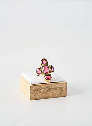 Bague ornement pierre rose CANYON femme
