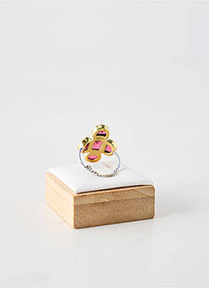 Bague ornement pierre rose CANYON femme