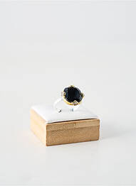 Bague ornement pierre noir CANYON femme