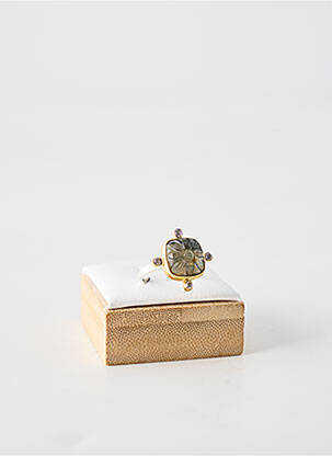 Bague ornement pierre vert CANYON femme