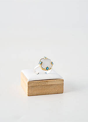 Bague ornement pierre blanc CANYON femme