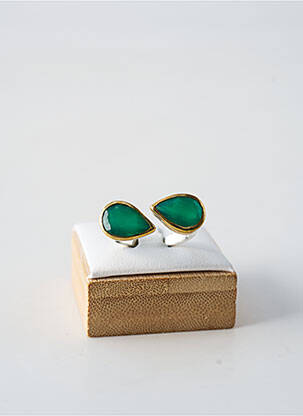 Bague ornement pierre vert CANYON femme