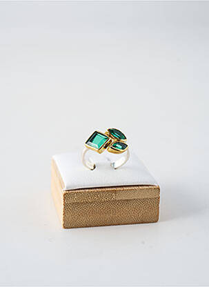Bague ornement pierre vert CANYON femme