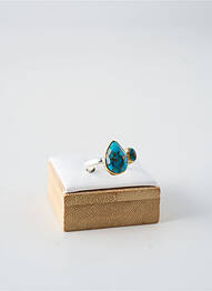 Bague ornement pierre bleu CANYON femme