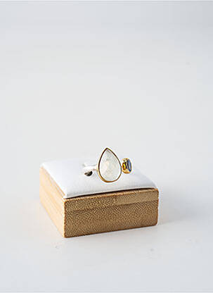 Bague ornement pierre blanc CANYON femme