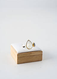 Bague ornement pierre blanc CANYON femme