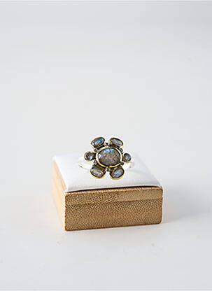 Bague ornement pierre bleu CANYON femme