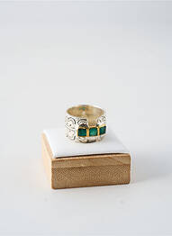 Bague ornement pierre vert CANYON femme
