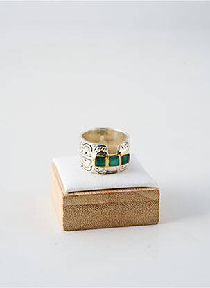 Bague ornement pierre vert CANYON femme