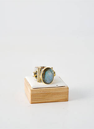Bague ornement pierre bleu CANYON femme