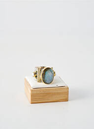 Bague ornement pierre bleu CANYON femme