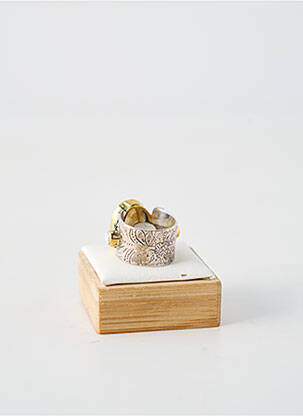 Bague ornement pierre bleu CANYON femme