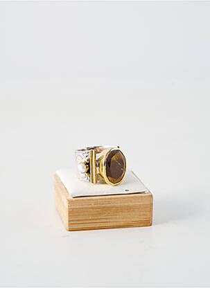 Bague ornement pierre marron CANYON femme