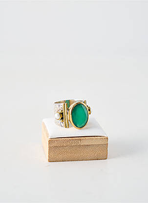 Bague ornement pierre vert CANYON femme