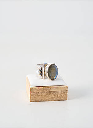 Bague ornement pierre bleu CANYON femme