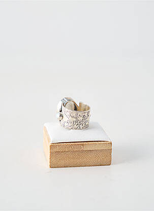 Bague ornement pierre blanc CANYON femme