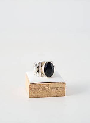 Bague ornement pierre noir CANYON femme