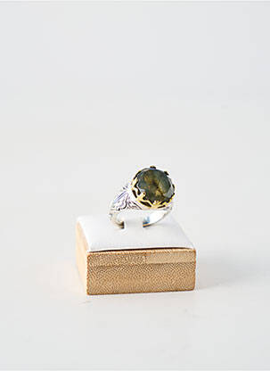 Bague ornement pierre bleu CANYON femme