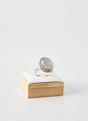 Bague ornement pierre blanc CANYON femme