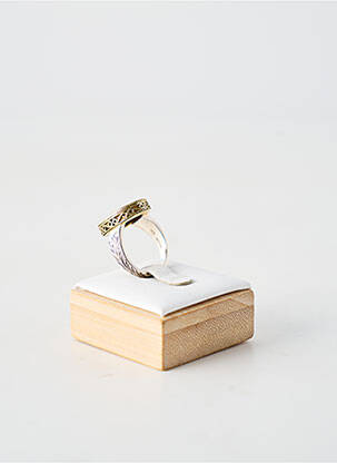 Bague ornement pierre blanc CANYON femme