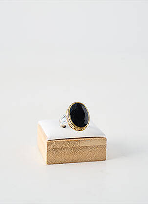 Bague ornement pierre noir CANYON femme