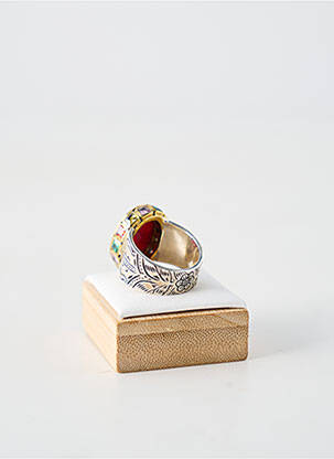 Bague ornement pierre rouge CANYON femme