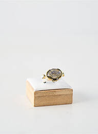 Bague ornement pierre gris CANYON femme