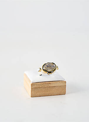 Bague ornement pierre gris CANYON femme