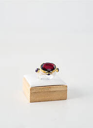 Bague ornement pierre rouge CANYON femme