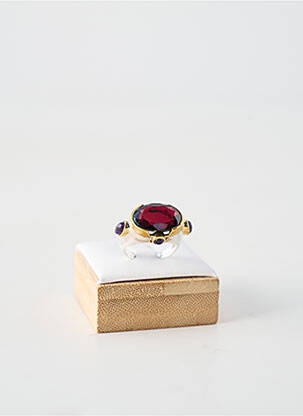 Bague ornement pierre rouge CANYON femme