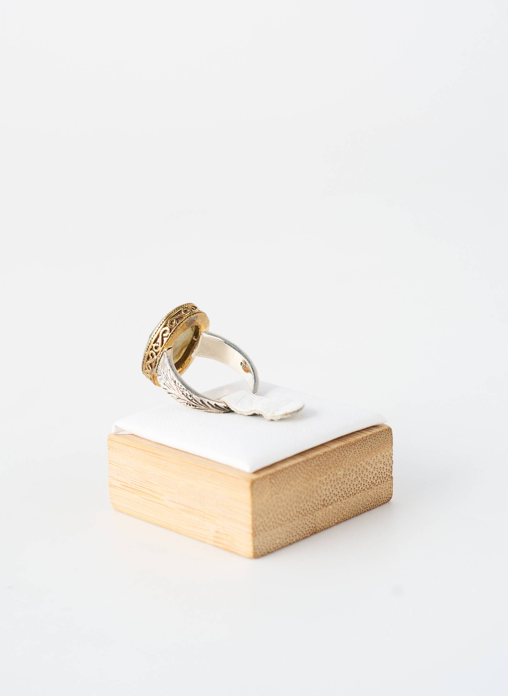 Bague ornement pierre bleu CANYON femme