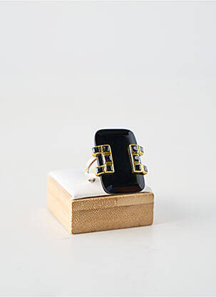 Bague ornement pierre noir CANYON femme