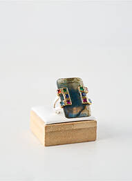 Bague ornement pierre vert CANYON femme