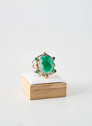 Bague ornement pierre vert CANYON femme