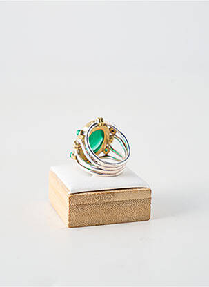 Bague ornement pierre vert CANYON femme