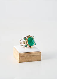 Bague ornement pierre vert CANYON femme