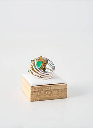 Bague ornement pierre vert CANYON femme