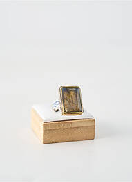 Bague ornement pierre marron CANYON femme