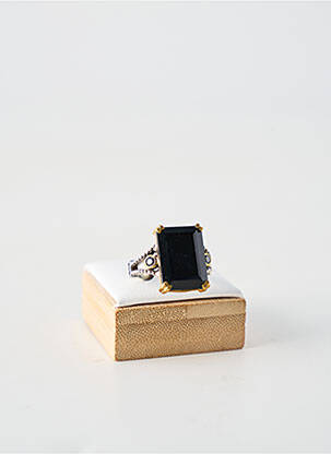Bague ornement pierre noir CANYON femme