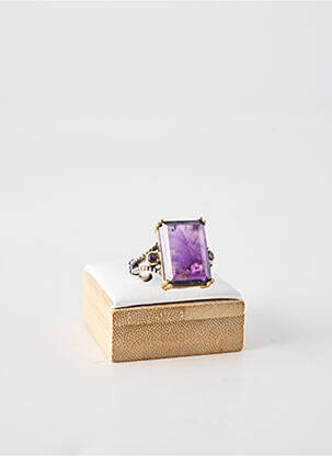 Bague ornement pierre violet CANYON femme
