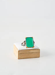 Bague ornement pierre vert CANYON femme