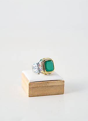 Bague ornement pierre vert CANYON femme