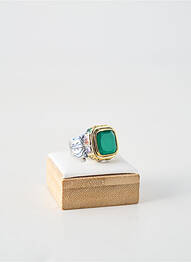 Bague ornement pierre vert CANYON femme